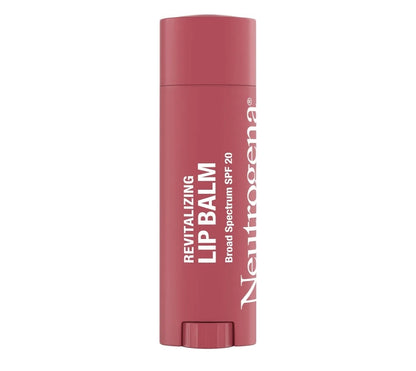 Neutrogena Revitalizing Tinted Lip Balm Broad Spectrum SPF 20 Bevogtigende Lipbalsem met ’n Ligte Tint vir Sagter deurskynende Sunny Berry 30, (.15 oz)