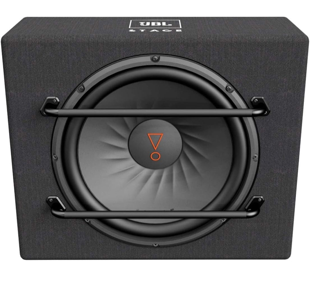 JBL Single 12" Car Audio Subwoofer Sealed Enclosure, Black - NEW