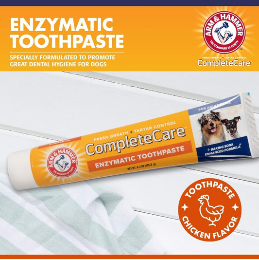 Arm & Hammer Complete Care Ensimatiese Honde Tandepasta (6.2 oz) - Vir Hondjies en Volwasse Honde