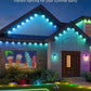 Permanent Outdoor Lights Pro, 200ft with 120 RGBIC LED Lights for Daily and Accent Lighting, 75 Scene Modes for Outdoor Decor, IP67 Waterproof, Works with Alexa, Google Assistant, Matter, Black
