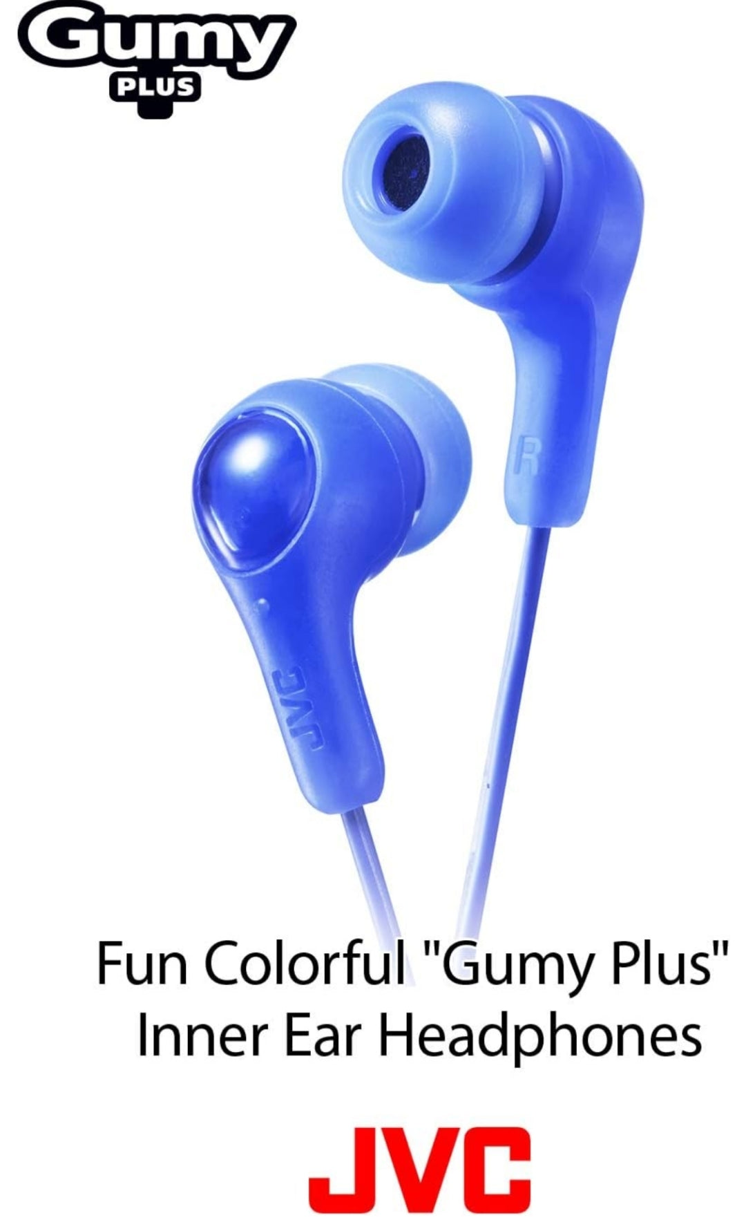 JVC Gumy in-oor-oordopjes, Kragtige klank, Gemaklike en veilige pasvorm, Silikoon oordopjes S/M/L - HAFX7R Rooi