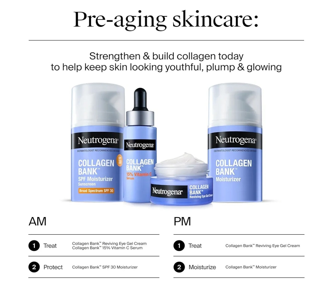 Neutrogena Kollageen Vitamien C Gesigserum Ongelyke Velkleur Behandeling, Geurvry (0.5 fl. oz)