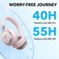 Soundcore by Anker, Space One, Active Noise Cancelling Headphones, 2X Stronger Voice Reduction, 40H ANC Playtime, App Control, LDAC Hi-Res Wireless Audio, Comfortable Fit, Clear Calls, Bluetooth 5.3