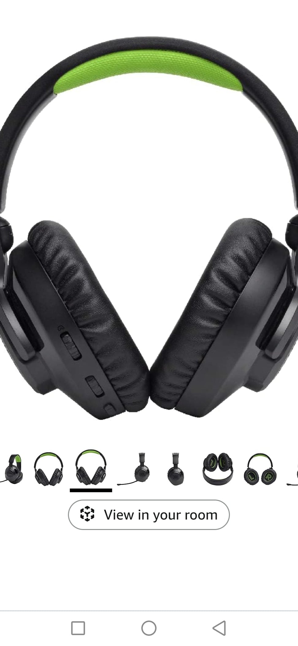 JBL Quantum 360X - Wireless Consol Over-Ear Gaming Headset Sonic Surround Sound (Black)