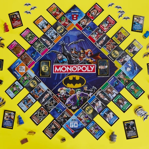 Monopoly Batman Edition Board Game - Strategy Games for Kids and Adults