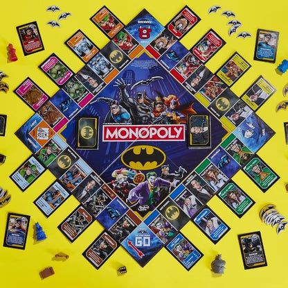 Monopoly Batman Edition Board Game - Strategy Games for Kids and Adults