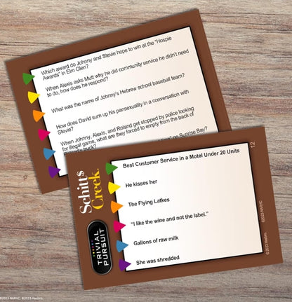 Trivial Pursuit Schitt's Creek Edition | Trivia Game Questions from Schitt's Creek | 600 Questions & Die in Travel Container | Officially Licensed Schitt's Creek Game