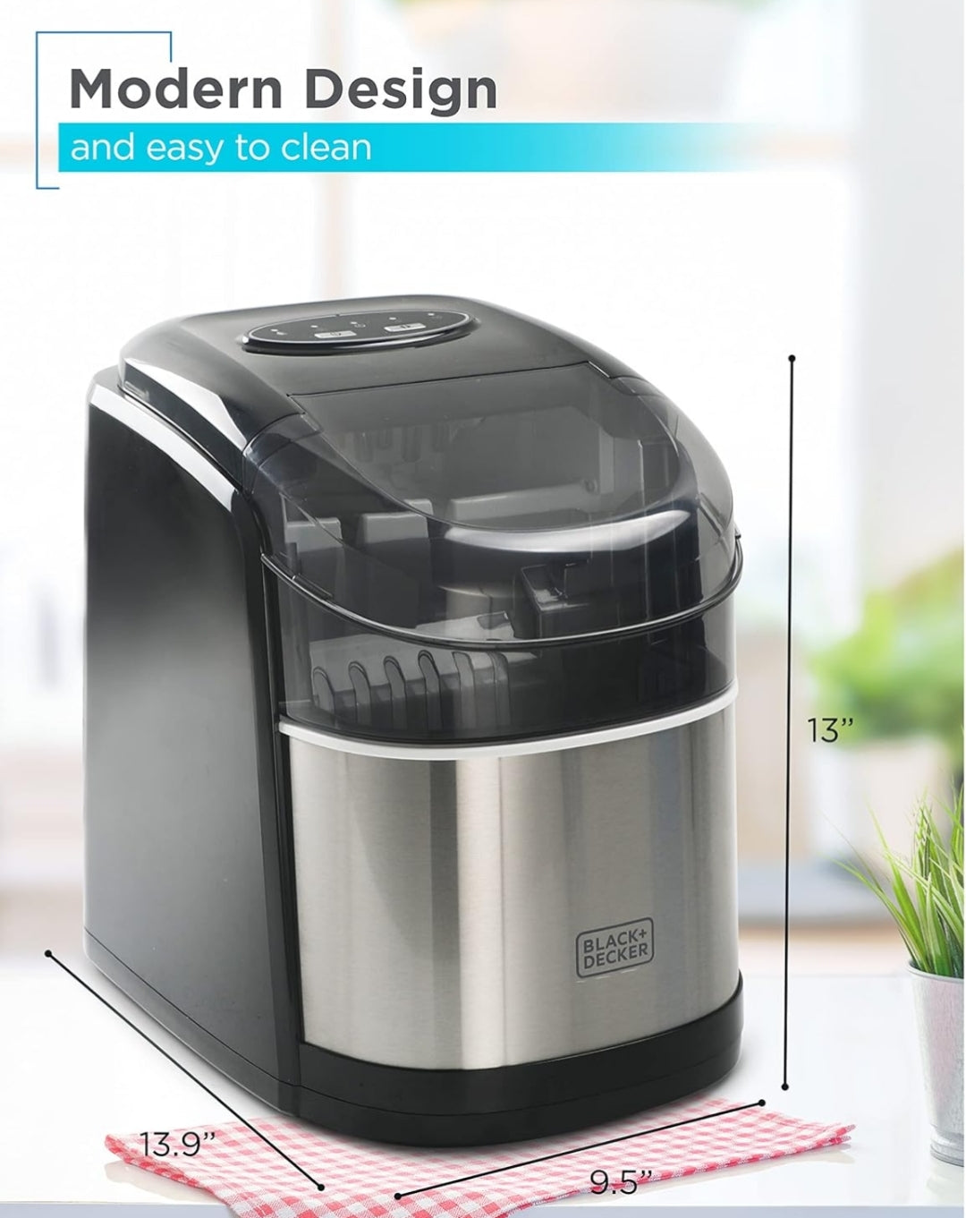 BLACK+DECKER 26 lb. Kapasiteit-Ysmaker