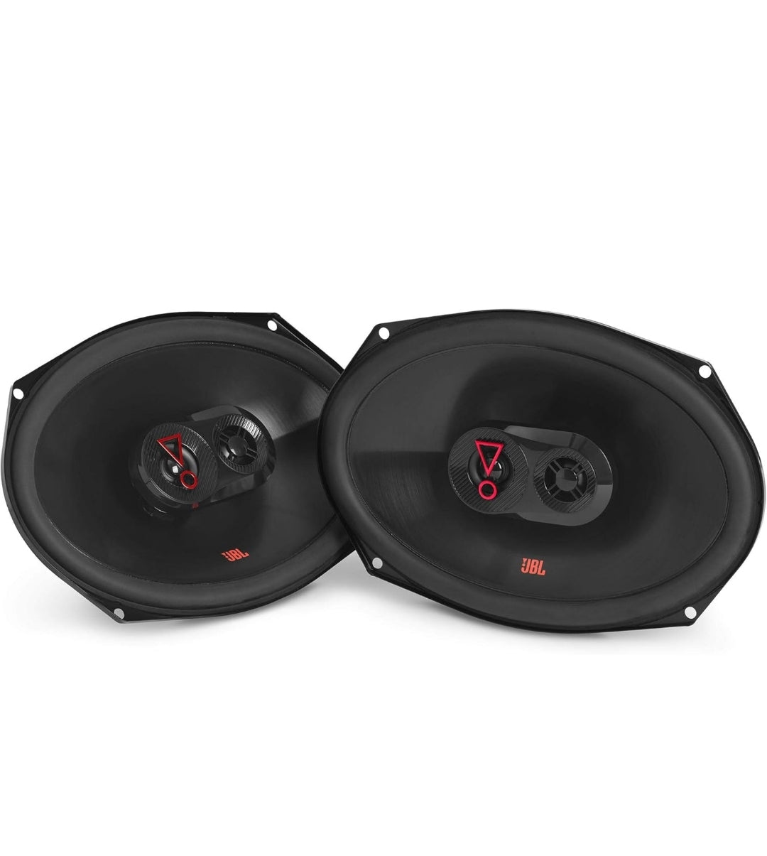 JBL Stage 39637F - 6” x 9” Three-way car audio speaker, No Grill, Black