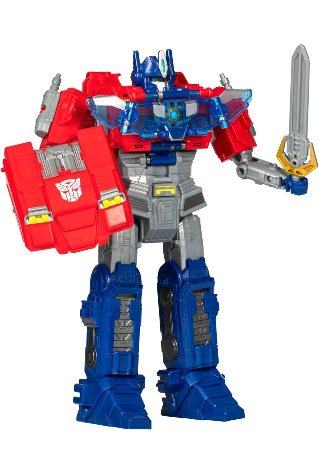Transformers One Movie Power Flip Optimus Prime (Orion Pax) Converting Action Figure, 4 Modes, 10-inch Interactive Electronic Toy, Lights & Sounds, 6+