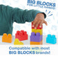 CoComelon Stacking Train, 40 Piece Large Building Block Set, 2 Figures, Colors, Numbers, Officially Licensed Kids Toys for Ages 18 Month by Just Play