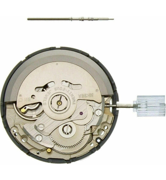 Seiko Outomatiese Horlosie Beweging Dag Datum Kroon @4 Swart Skyf Versoenbaar Met Seiko (Sii) NH36 NH36A