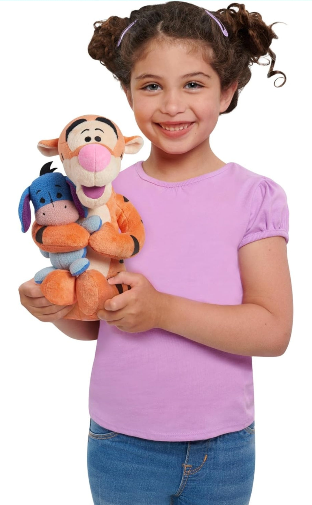 Disney Classics Lil Friends Tigger and Eeyore Plushie Stuffed Animal - Kids Toys for Ages 2 Up by Just Play