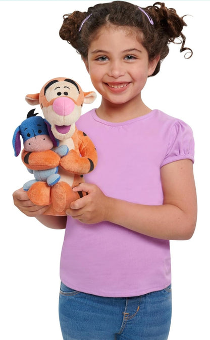 Disney Classics Lil Friends Tigger and Eeyore Plushie Stuffed Animal - Kids Toys for Ages 2 Up by Just Play