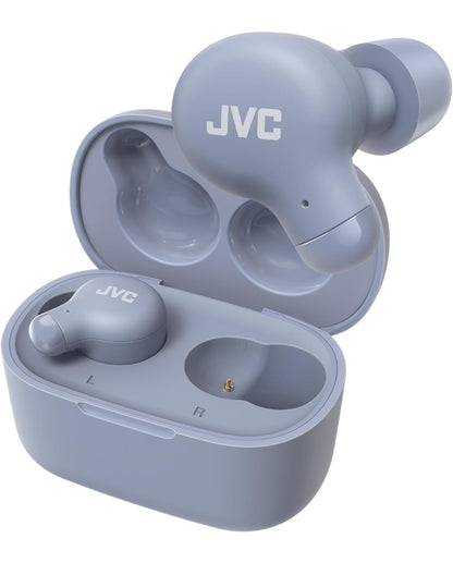 JVC Marshmallow Ware Draadlose Bluetooth 5.3 Oorfone – 28H Battery, Geheueskuim-oorstukke vir Heeldaggemak, IPX4 Waterbestand, Mikrofoon, Kompakte Houer, vir iPhone en Android