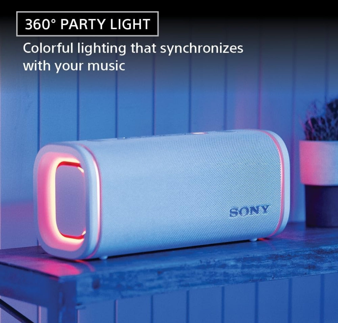 Sony ULT Field 5 Draadlose Draagbare Bluetooth-luidspreker, IP67 Waterdig, Stofdig en Roeswerend met Verbeterde Bas, 25 Uur Battery, 360° Partytjielig, en Skouerband - (Gebroke Wit)