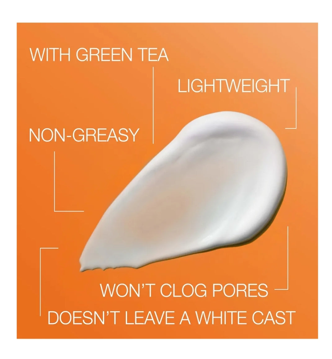 Neutrogena Clear Face Serum Sonbrandmiddel met Groen Tee SPF 60 Nie-komedogenies Liggewig UVA/UVB-beskerming & Geurloos - 1.7 fl. oz