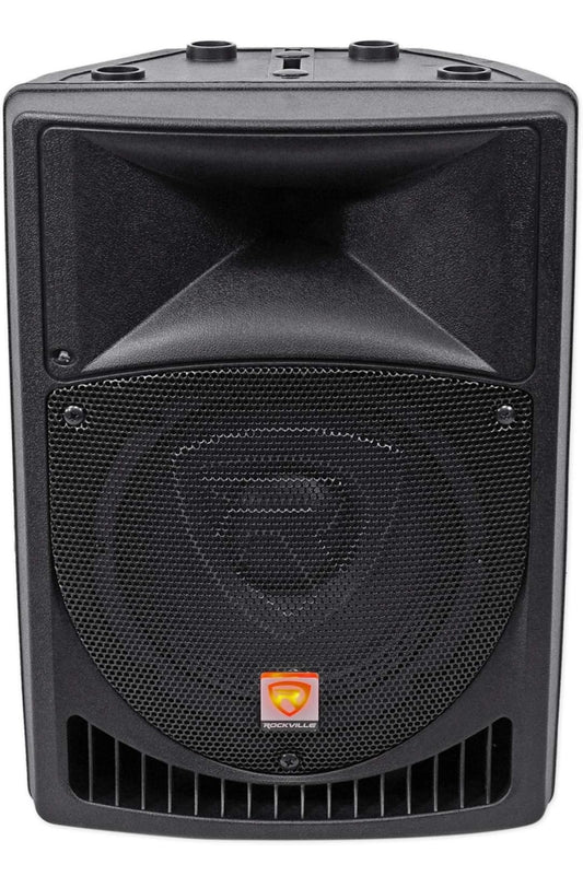 Rockville RPG8 400W 8" Powered PA Speaker, 2-Way System, Bluetooth, USB/SD Input - Lightweight