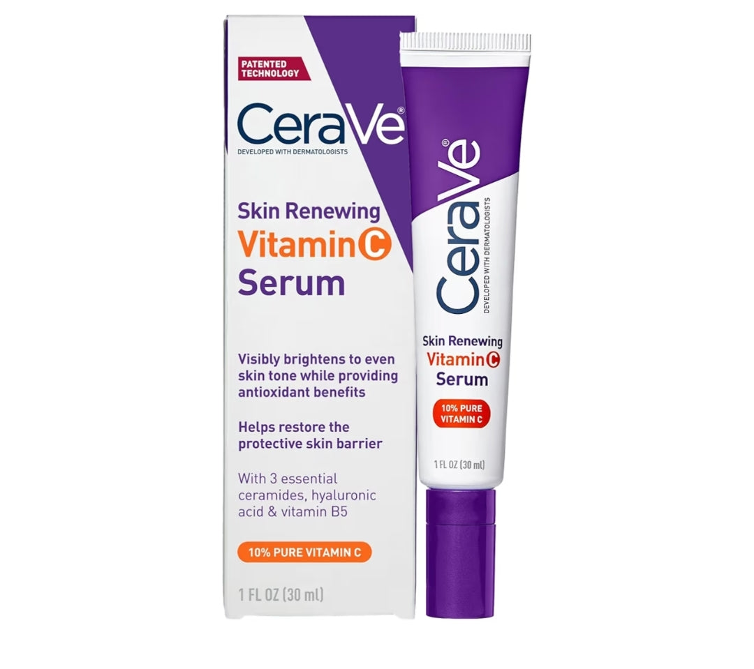 CeraVe Vitamien C Serum m/ Hialuroonsuur, Velverhelderende Serum m/ 10% Suiwer Vitamien C, Sonder Geur - (30 ml)