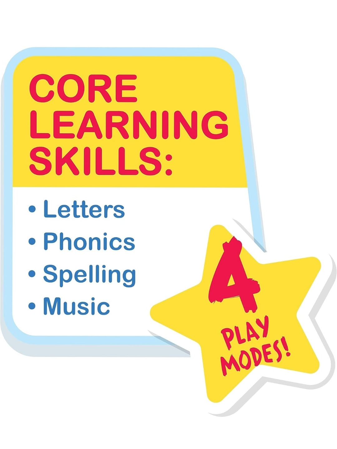 Just Play CoComelon JJ Phonics Fun Interactive Learning and Education Toy, 4 Modes of Play, Animal Dance Song, Spelling, 9-Pieces, Kids Toys for Ages 18 Month