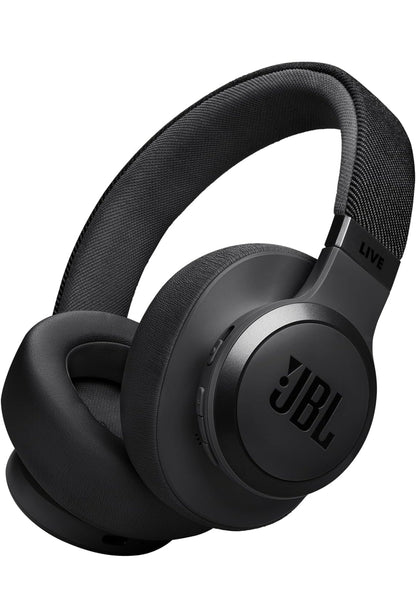 JBL Live 770NC - Draadlose Oor-op-kop-oorfone met Ware Aanpasbare Geraasonderdrukking - (Swart)