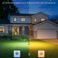 Outdoor Lamp Post Lights, 2000LM High White Brightness w/ 6 Zones RGBIC Lighting Effect for Outdoor Decor, Double Sensor Integrated, IP66 Waterproof, Work with Alexa, Google Assistant