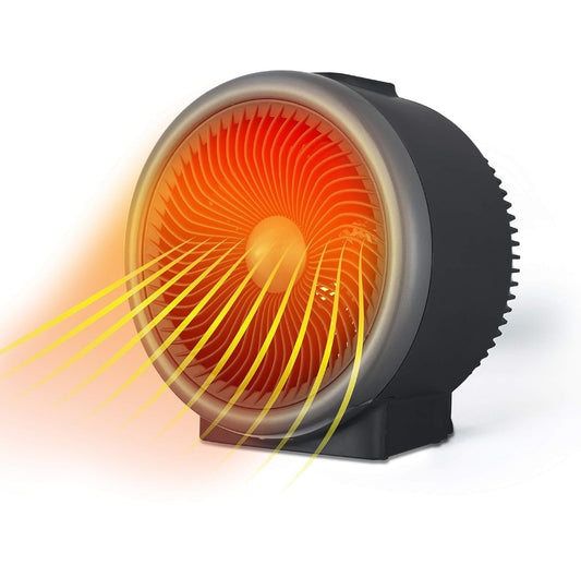 BLACK+DECKER Ruimteverwarmer 1500W, Vlamlose Draagbare Verwarmer met Oorverhittingsbeskerming