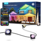 Permanent Outdoor Lights 2, 100ft RGBIC Outdoor Lights with 72 LED Lights, IP67 Waterproof, 100 Scene Modes with 40lm White for Outdoor Decorations, Works with Alexa, Google Assistant, Black