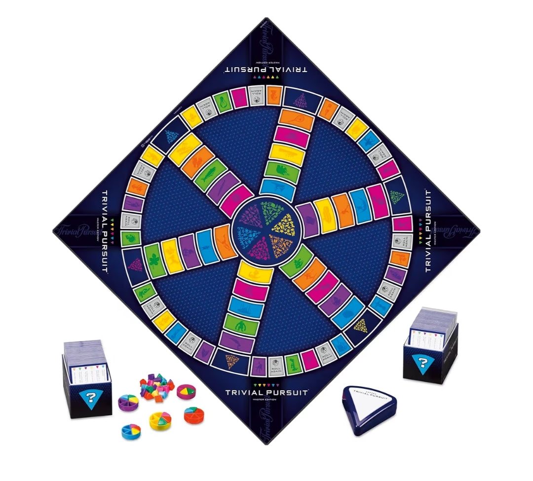 Hasbro Gaming Trivial Pursuit Master Edition Trivia Board Games Includes Electronic Timer, Trivia Games for 2 to 6 Players