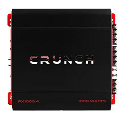 Crunch 4 Kanaal 1000W Klas A/B Stereo Versterker & 2 Kanaal Versterker & Bedradingstel - NUUT