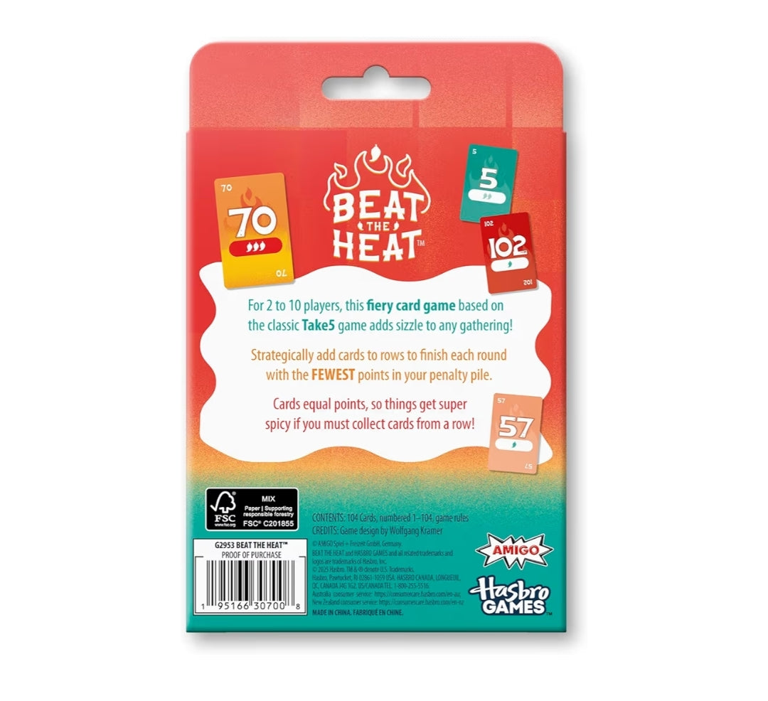 Beat The Heat Game | Family Party Card Game for Kids and Adults - Easy to Learn Strategy Card Games