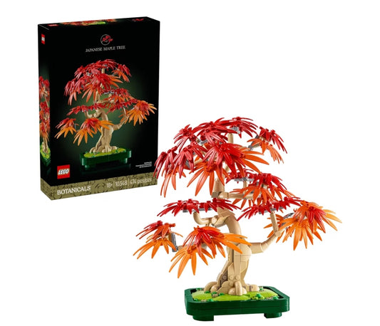 LEGO Botanicals Japanese Red Maple Bonsai Tree Building Kit  Unique Home Decor