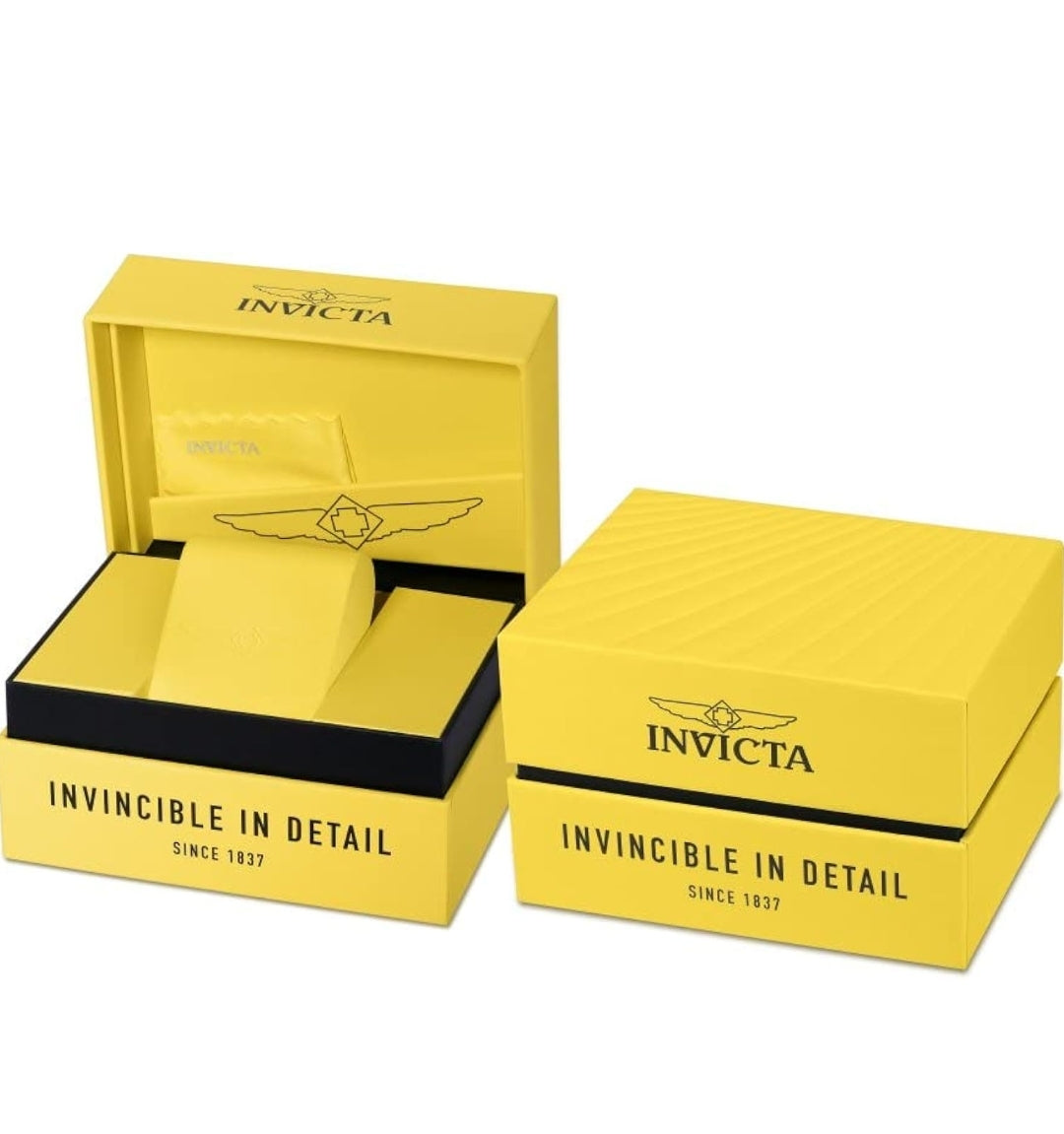 Invicta Marvel Thanos Men's 52.5mm Stainless Steel and Silicone Gold dial Quartz Watch