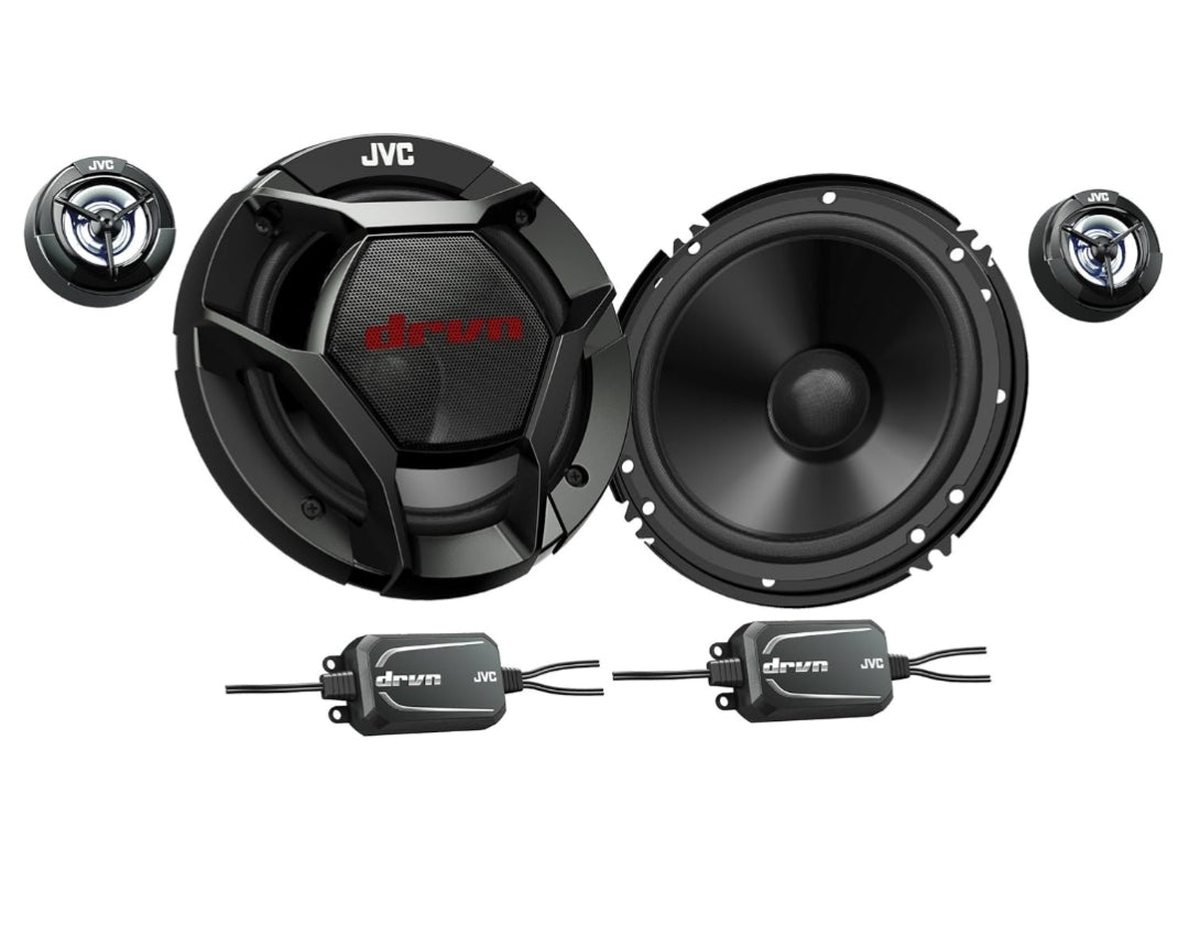 JVC CS-DR601C 6.5" drvn DR Reeks Lae Profiel 6.5" 2-rigting Komponentluidsprekers