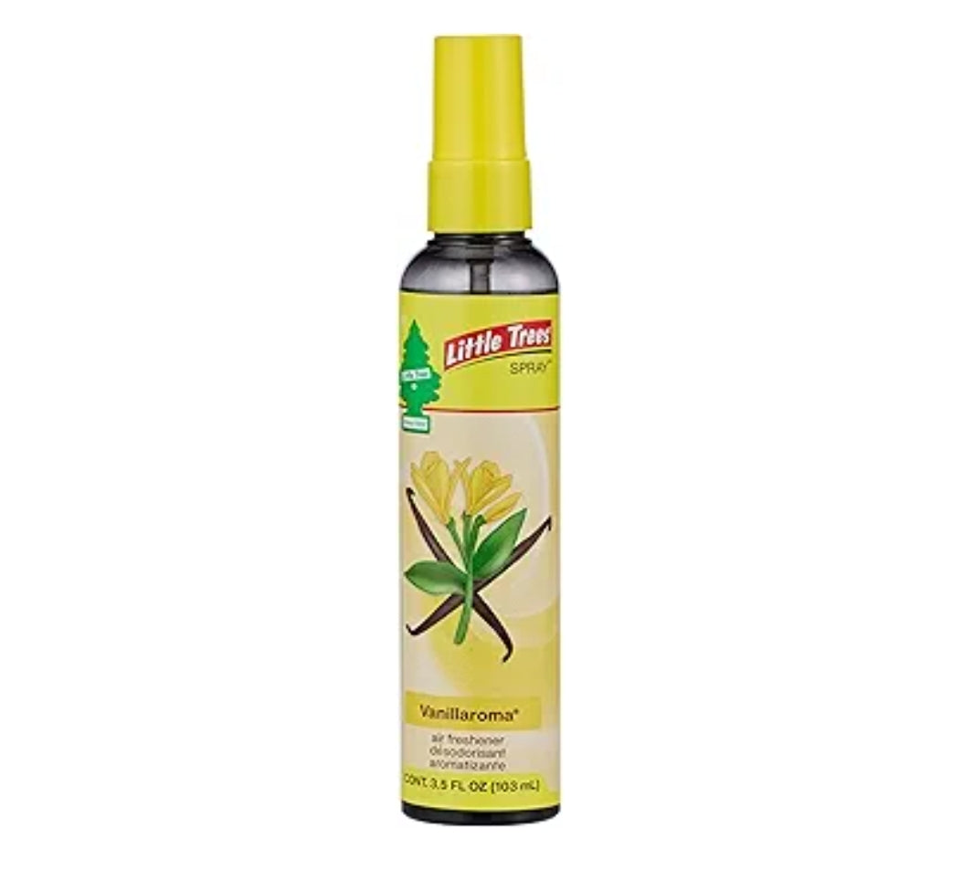 LITTLE TREES Car Air Freshener Spray Long-Lasting Scent On-the-go Freshness -Vanillarom (6)