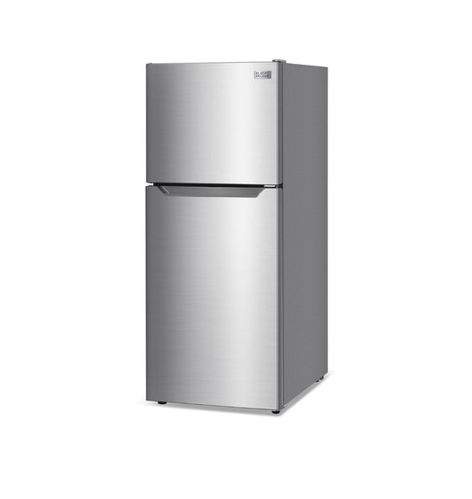 BLACK+DECKER 12.1 Cu. Ft. Ys-op-vrieskas Yskas met Vriesskas, 2-Deur Yskas met Ys-op-vrieskas en Verstelbare Temperatuurbeheer, ENERGY STAR, BR1210HS, Vlekvrye Staal Voorkoms