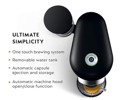 Nespresso Breville Vertuo Plus Deluxe Koffie- en Espressomasjien deur Breville, Swart