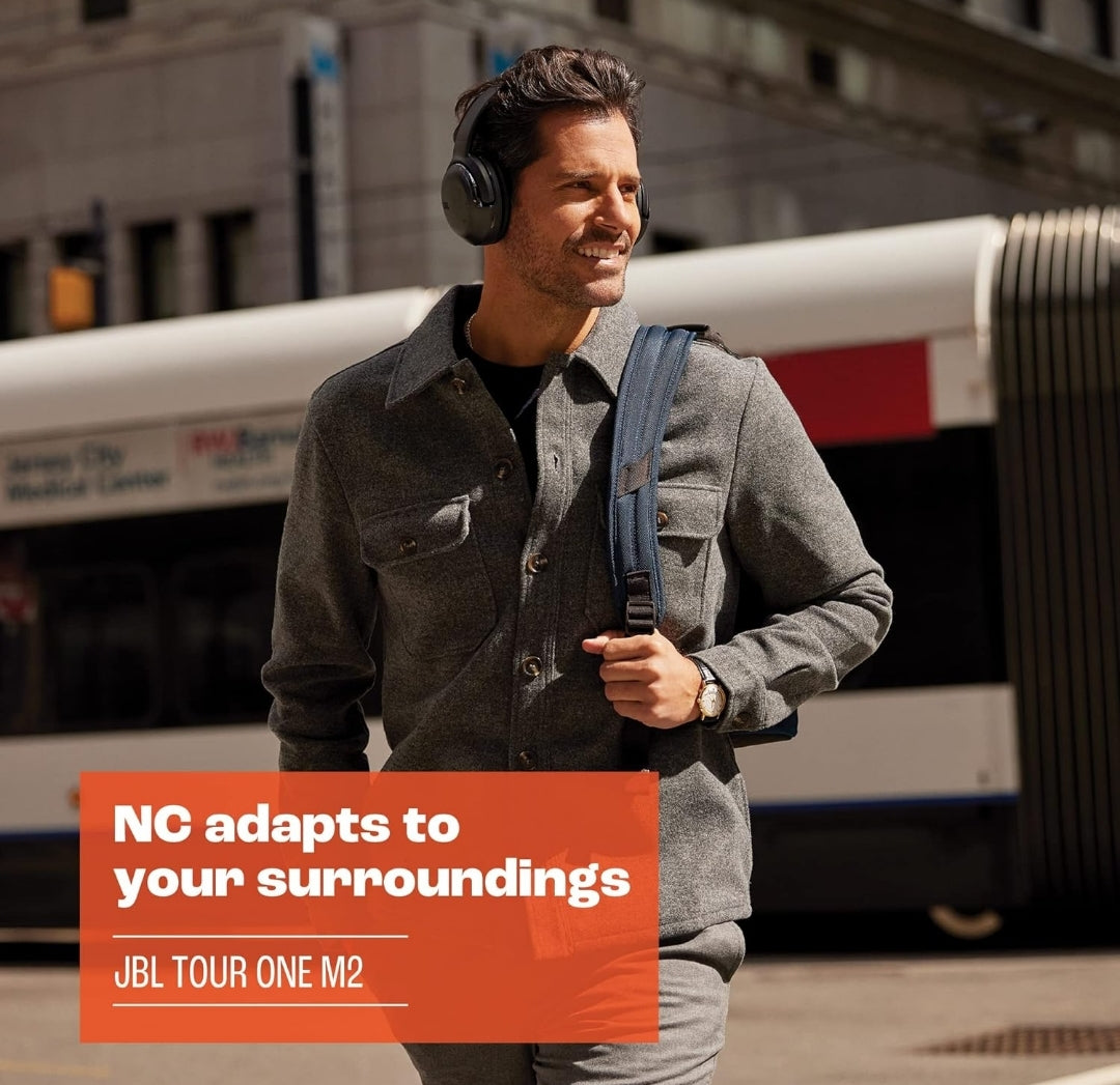 JBL Tour One M2 - Wireless Over-Ear Noise Cancelling Headphones (Black), Medium