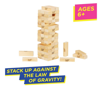 Hasbro Gaming Jenga Game  The Original Wood Block Game with Genuine Hardwood Blocks - Stacking Tower