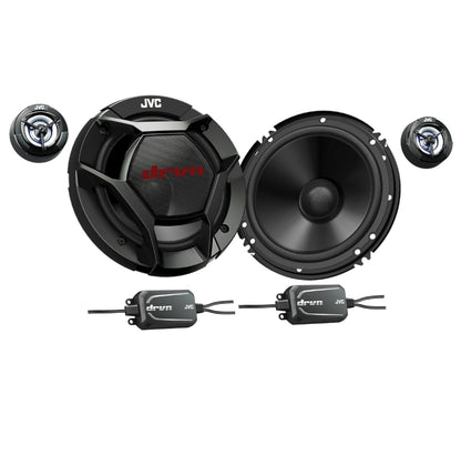 JVC CS-DR601C 6.5" drvn DR Reeks Lae Profiel 6.5" 2-rigting Komponentluidsprekers