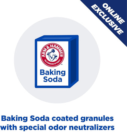 ARM & HAMMER Ultra Last Clumping Cat Litter Unscented MultiCat 18 Lbs. Pet Friendly with Baking Soda Odor Control Litter