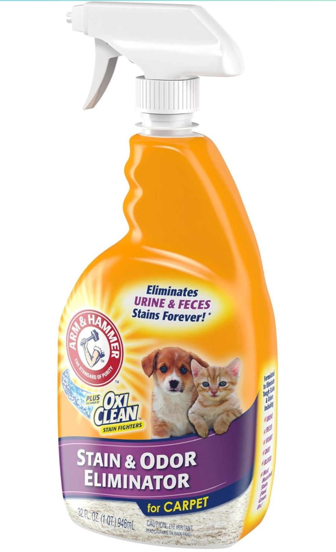 Arm & Hammer Pet Stain and Odor Eliminator - 32 Fl Oz (Pack of 2)