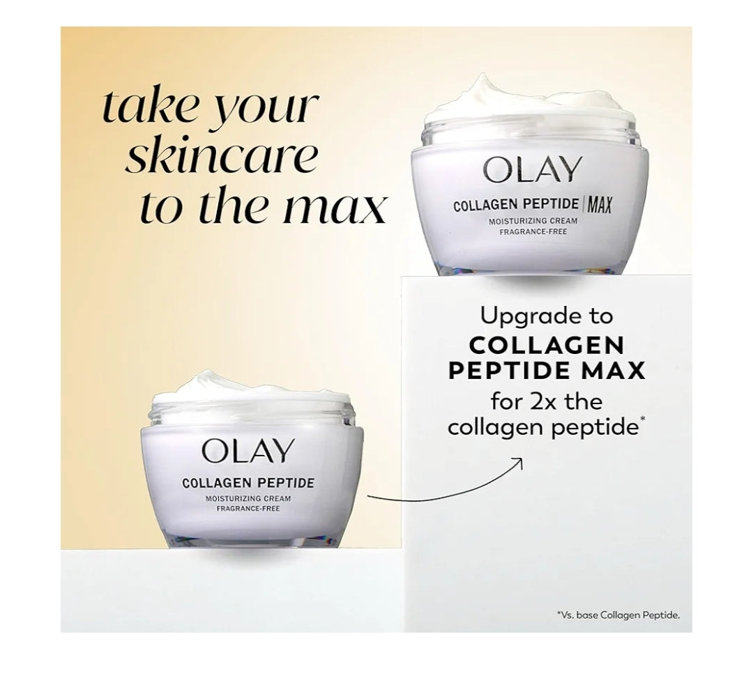 Olay Kollageen Peptied Gesigbevogtiger, Verstevigende Room Hidrerende Voller Velversorging - Niasinamied (1.7 Oz)