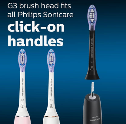 Philips Sonicare Oorspronklike G3 Premium Tandvleissorg Vervangende Tandeborselkoppe (Swart) HX9054/95