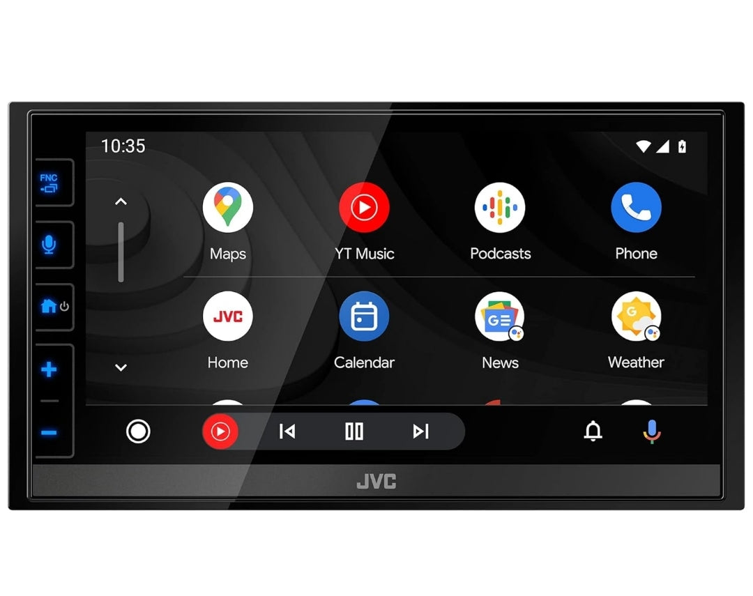 JVC KW-M780BT Lecteur multimédia numérique Apple CarPlay Android Auto, Double Din, écran tactile ACL de 6,8 pouces, AM/FM, Bluetooth, lecteur MP3, port USB, iDatalink Maestro, SiriusXM, amplificateur de classe D, autoradio