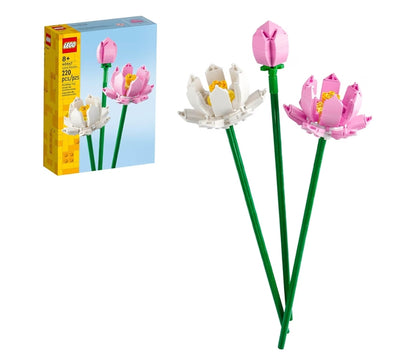 LEGO Lotusblom - Bou-speelding vir Kinders, Meisies & Seuns, Kunsmatige Lotusblomme vir Versiering & Uitstalling
