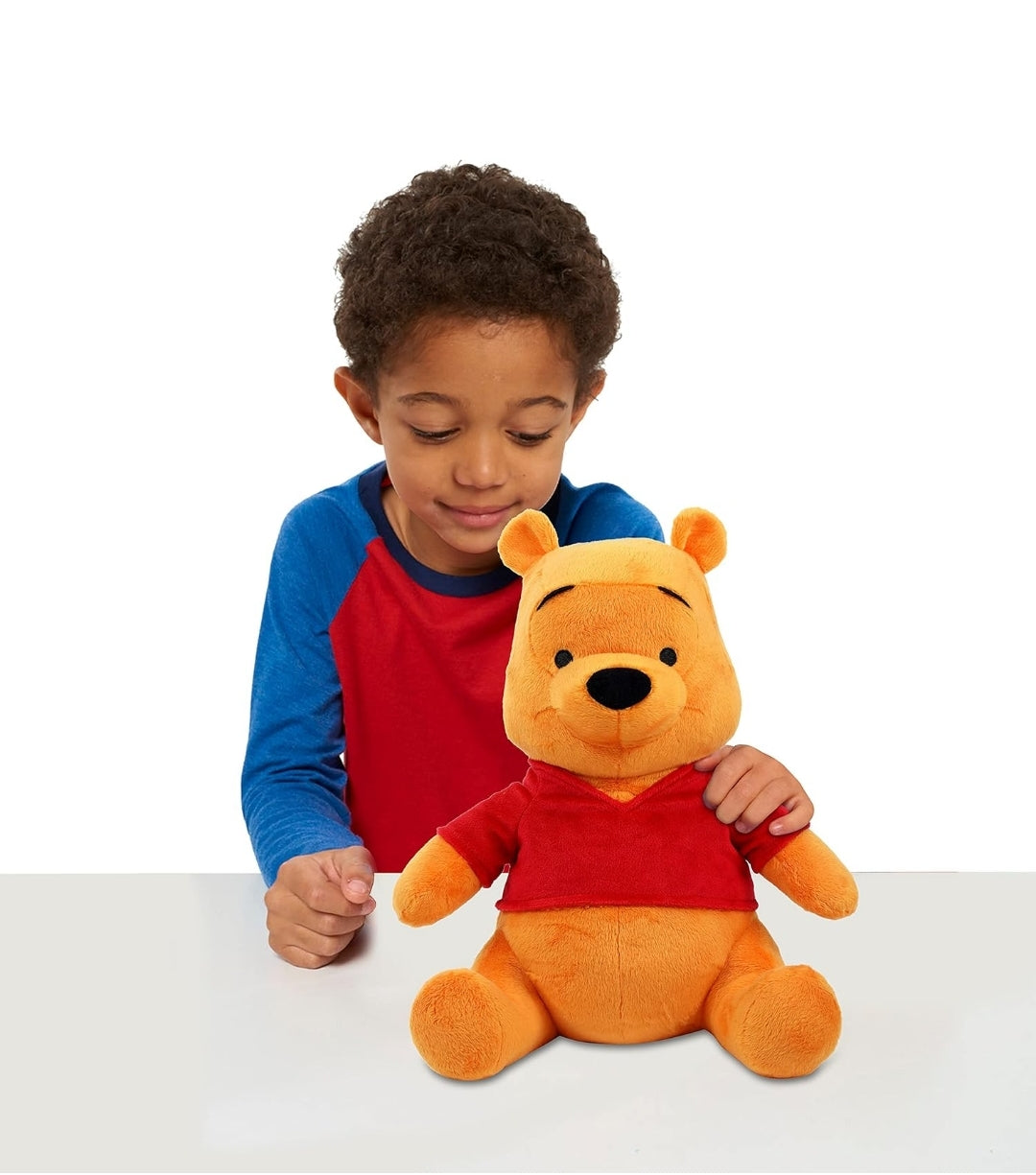 Disney Classics Friends Large 12.2" Plush Winnie the Pooh, Stuffed Animal, Super Soft Plush - Kids Toys