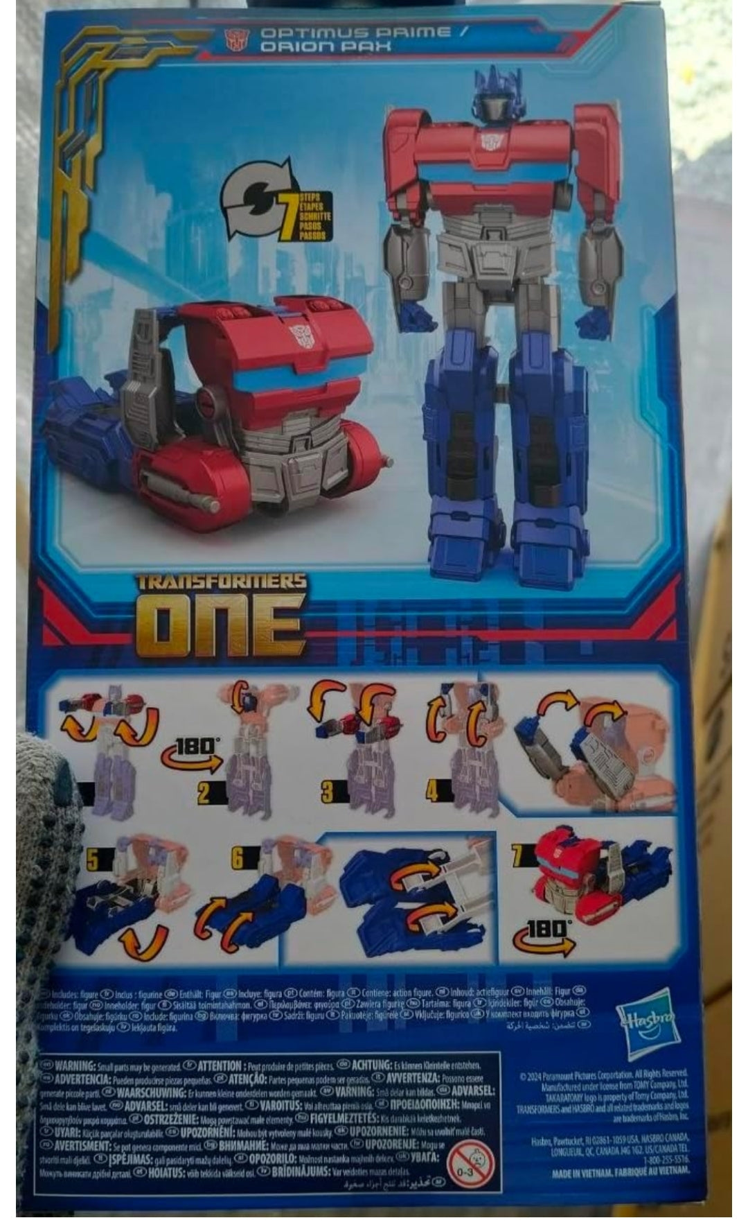 Transformers One Mega Changer Optimus Prime (Orion Pax) 11-Inch Robot Action Figure, Interactive Toys for Boys and Girls Ages 6 and Up