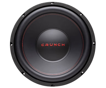 Crunch CRW12D4 12" 800 Watt MAX 4 Ohm Dubbele Spreekspoel Subwoofer met 2 Kanaal 1000 Watt Amp A/B Klas - NUUT