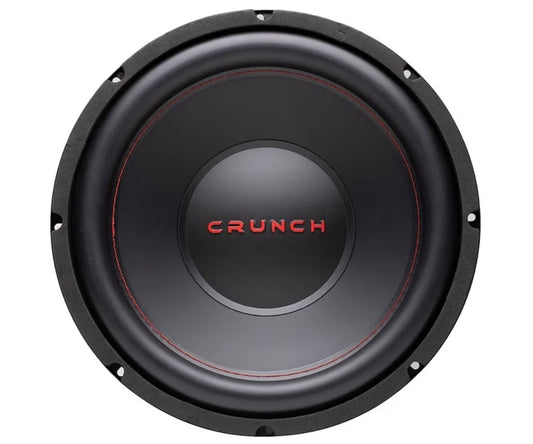 Crunch CRW12D4 12" 800 Watt MAX 4 Ohm Dubbele Spreekspoel Subwoofer met 2 Kanaal 1000 Watt Amp A/B Klas - NUUT